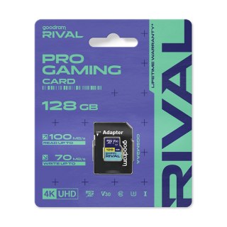 Karta pamięci microSD 128 GB V30 UHS-III Goodram Rival z adapterem