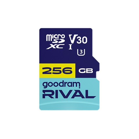 Karta pamięci microSD 256 GB V30 UHS-III Goodram Rival z adapterem