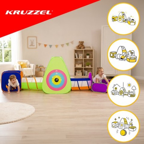 Namiot dla dzieci z tunelami 5w1 Kruzzel