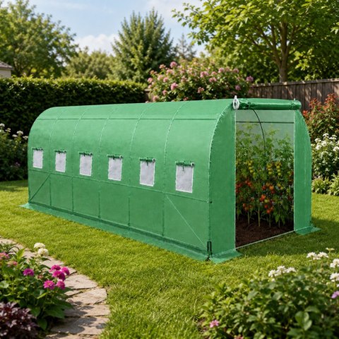Tunel Ogrodowy Foliowy Szklarnia Na Warzywa PRO Stelaż 25MM 8x3x2M 24M?