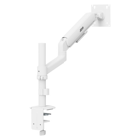 Uchwyt / wieszak na monitor Ergo Office, sprężyna gazowa, 17"-32", 1-10kg, biały matt, max. VESA 100x100, ER-691 W