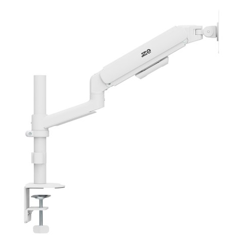 Uchwyt / wieszak na monitor Ergo Office, sprężyna gazowa, 17"-32", 1-10kg, biały matt, max. VESA 100x100, ER-691 W