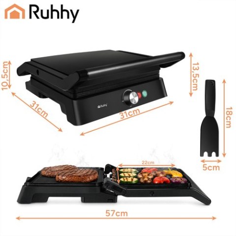 Grill elektryczny/opiekacz 2000W Ruhhy 26176