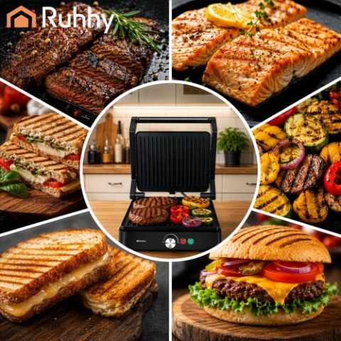 Grill elektryczny/opiekacz 2000W Ruhhy 26176
