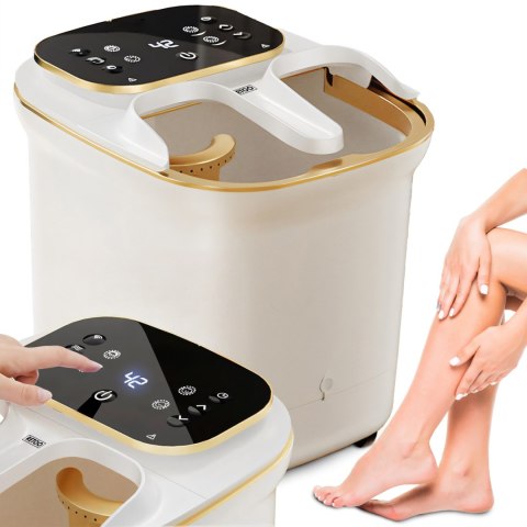 Masażer do stóp wodny hydromasażer nóg podgrzewany głowice rolki lcd 500w er1111