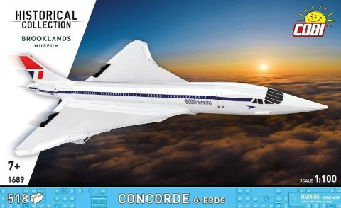 Klocki samolot concorde g-bbdg 518 elementów