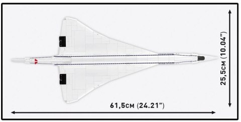 Klocki samolot concorde g-bbdg 518 elementów
