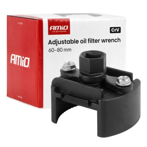 Klucz do filtra oleju nastawny 60?80 mm crv amio-04954
