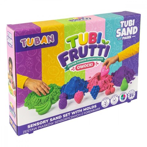 Piasek sensoryczny - zestaw tubi frutti
