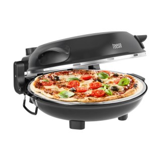 Piec do pizzy TEESA SUPREME FUN 1200W, 420 stopni, dwie grzałki, czarny