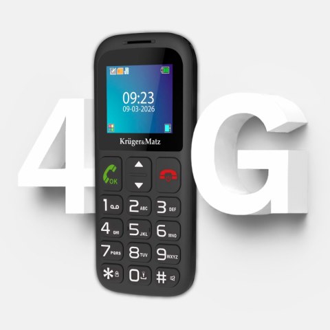 Telefon GSM dla seniora Kruger&Matz Simple 923 4G