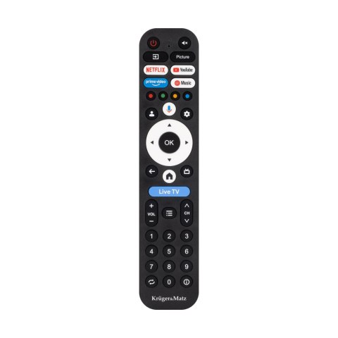 Telewizor Kruger&Matz 43" FHD Google TV, DVB-T2/S2/T/C H.265 HEVC