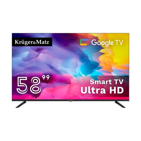 Telewizor Kruger&Matz 58" UHD smart DVB-T2/S2 H.265 Hevc