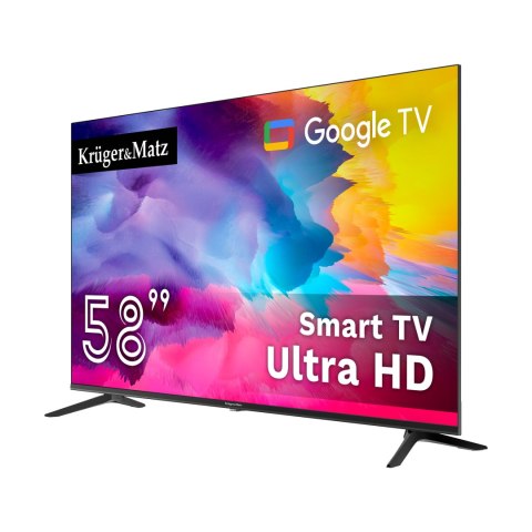 Telewizor Kruger&Matz 58" UHD smart DVB-T2/S2 H.265 Hevc