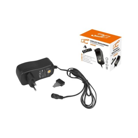 Zasilacz regulowany 3 V-12 V/2000 mA, 6 wtyków LXG287