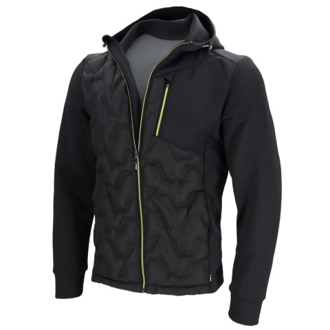 Bluza męska z kapturem, pikowana, ocieplana, rozm s