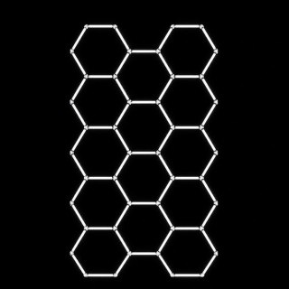 ZD211E Lama led 14 hexagonów 234x405cm