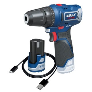 Zestaw 12v ded7330 wkrętarka+ded7300 usb/c+ded7320 2,0ah