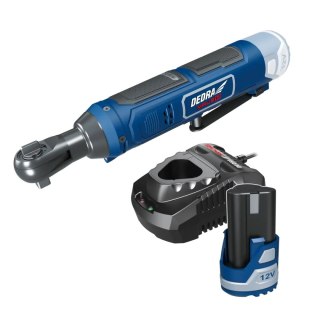 Zestaw 12v ded7334 klucz kąt+ded7302 ładowarka+ded7320 2,0ah