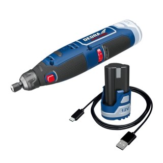Zestaw 12v ded7340z1 miniszlif.+ded7300 usb/c+ded7320 2,0ah