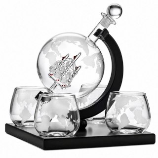 DA514D Karafka globus 900ml + 4 szklanki