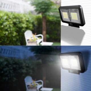 Lampa solarna led lampka ogrodowa czujnik ruchu zmierzchu 98 diod słońce