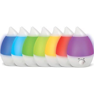-nawilżacz powietrza dyfuzor cichy lampka led 7 kolorów 25w jonizator 2.6l -e683