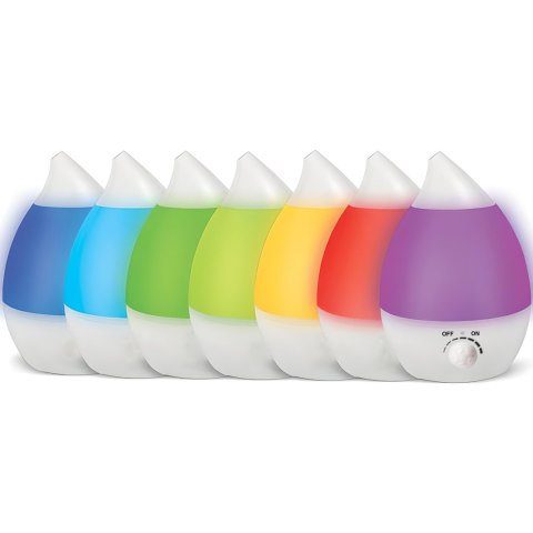 -nawilżacz powietrza dyfuzor cichy lampka led 7 kolorów 25w jonizator 2.6l -e683