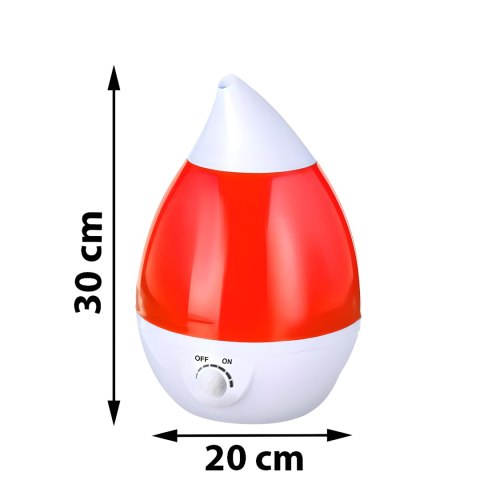 -nawilżacz powietrza dyfuzor cichy lampka led 7 kolorów 25w jonizator 2.6l -e683