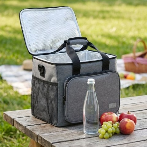 AD 4541 Torba termiczna 20 l, izolowana pianką 5 mm, kieszenie zewnętrzne, zamek
