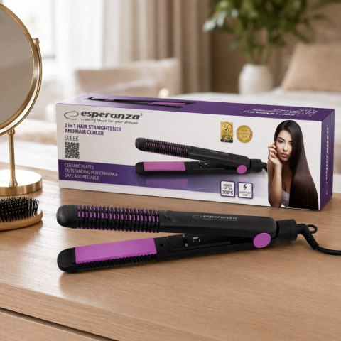 EBP002 Esperanza prostownica z lokówką do włosów sleek