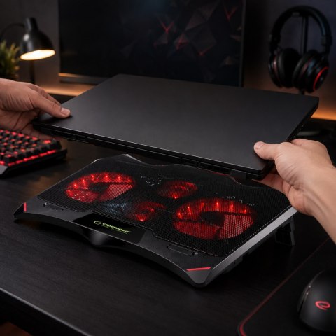 EGC102 Esperanza podstawka chłodząca gaming pod notebook led buran