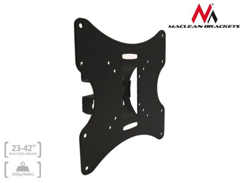 Uchwyt / wieszak do TV lub monitora Maclean, uniwersalny, max VESA 200x200, 23-50", 30kg, czarny, MC-501A B