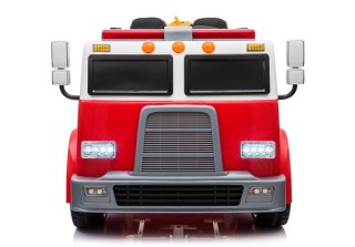Wóz Strażacki na Akumulator Czerwony Dla Dzieci Pilot Sikawka LL911