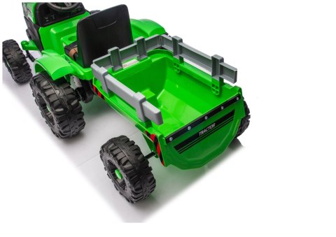 Traktor Na Akumulator CH9959B Z Przyczepą Jasno Zielony 24V