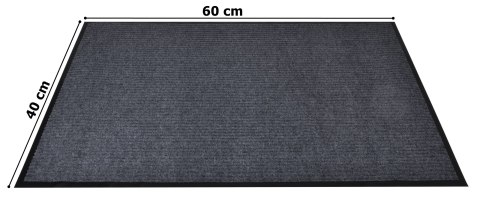 Wycieraczka do butów 40x60 cm Seila szara zestaw 2 sztuk