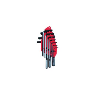 Klucz imbusowy z kulką kpl. 9szt (1,5-10mm) zasob.plast. [e]