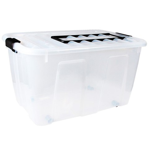 Pojemnik z kółkami i rączką Plast Team HomeBox 86L