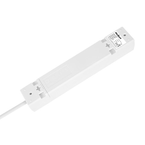 Przedłużacz 5 gniazd 5m typu francuskiego bez przełącznika (3x1,5mm) Rebel biały