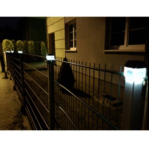Lampa solarna LED na słupek GreenBlue, 60x40mm, daszek kopertowy, GB125