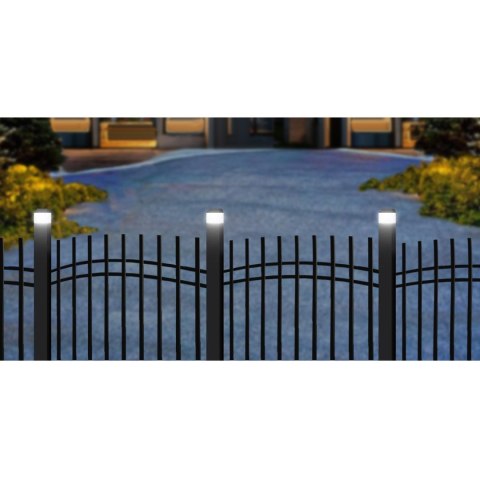 Lampa solarna LED na słupek GreenBlue, 60x40mm, daszek kopertowy, GB125