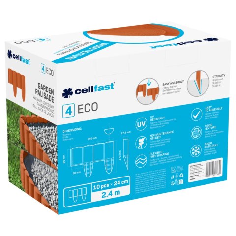 Palisada ogrodowa Cellfast ECO 2,4 m ceglasta