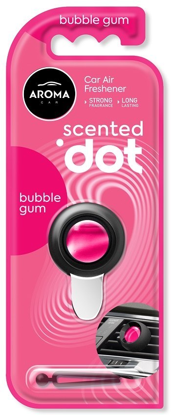 Odświeżacz powietrza aroma car membrana dot bubble gum