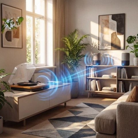 AD 1914 Wood Gramofon z usb i bluetooth