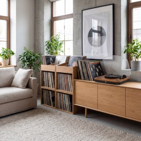 AD 1914 Wood Gramofon z usb i bluetooth