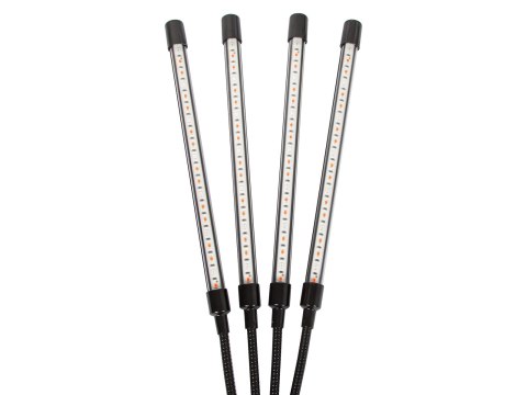 71-302# Lampa stojąca do uprawy roślin z klipsem poczwórna