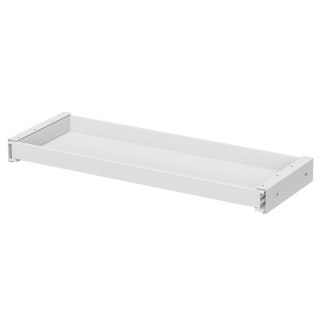 Płaska szuflada podbiurkowa Ergo Office, szer. 758mm, max. obciążenie 10kg, biała, ER-302 W