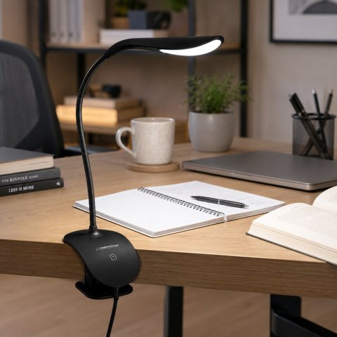 ELD104K Esperanza lampka biurkowa led deneb czarna