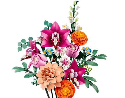 Klocki botanicals 10342 piękny bukiet różowych kwiatów