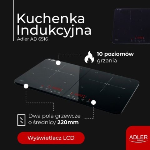 AD 6516 Kuchenka indukcyjna - dwupalnikowa